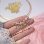 Korea m&uuml;&uuml;a moeehteid 14K ehtsast kullast tsirkoonist rippuvad k&otilde;rvar&otilde;ngad Elegantsed p&auml;rliga naiste ballipeo k&otilde;rvar&otilde;ngad valge