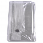 (SU)3G du&scaron;ikardin tugevate l&auml;bipaistvate kivide ja 8 l&auml;biviiguauguga veekindlad paksud vannitoa plastikust du&scaron;ikardinad - l&auml;bipaistvad valge