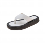 Moodsad pl&auml;tud suvekingad naistele lameda platvormiga vabaaja sussid &otilde;ues rannasandaalid paksu p&otilde;hjaga libisemiskindlad kodusisussid 2024 35 valge