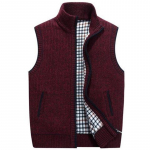 WarmJackets Kardigan Vest Turtleneck Paksendatud Plus Fliisist Sviiter Kootud T&otilde;mblukuga Sviiter Vest XXXL