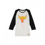 Under Armour Project Rock Johnson Bsr Bulls Kirjatr&uuml;kiga &Uuml;mmarguse Kaelusega Kolmveerand Varrukaga T-s&auml;rk Meeste &Uuml;laosad Agate-White 1361740-112 XXL
