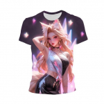 3D graafilised T-s&auml;rgid Meeste Naiste Mustriga T-s&auml;rgid T-s&auml;rgid L&uuml;hikeste varrukatega Trendikas isikup&auml;ra T&auml;navar&otilde;ivad T-s&auml;rgid Asian size S
