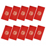 10 tk punaseid &uuml;mbrikke 2025 Hiina Snake Lunar New Year punased pakid kaasaskantavad &otilde;nnistuse punased &otilde;nneraha &uuml;mbrikud uusaasta peoks G punane