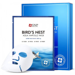SNP Bird`s Nest Aqua Ampoule Mask, Bird's Nest Extract 1,000mg, Moisturizing, Korean Cosmetics, Kbeauty, sample