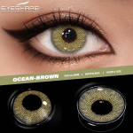 EYESHARE Colored Contact Lenses Black Big Eye Lenses Dark Purple Contact Lenses Brown Natural Lenses Turquoise Fashion Contact Lenses 1 Pair