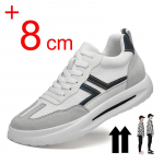 Moodsad Uued Meeste Tossud Liftikud Kingad Nahast Vabaaja K&otilde;rgendavad Kingad Meestele 8CM 6CM Sisetald Suurendatud T&otilde;stuki Tenis Masculino Mehelik 37