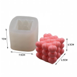 Love Heart 3D silikoonk&uuml;&uuml;nla vorm S&uuml;damekujuline k&uuml;&uuml;nal &scaron;okolaadist seebivaigu vorm DIY aroomiteraapia kuubik soja aroomivaha vorm