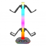 RGB k&otilde;rvaklapihoidja 9 valgusrežiimiga, m&auml;ngukontrolleri hoidja, v&auml;ljapanekuriiul Type C USB-portidega PS5/PS4/Xbox/Switch m&auml;ngupadja jaoks