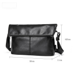 Meeste Crossbody kott &Otilde;lakott Suure mahutavusega S&uuml;gis-talv Vintage Postikoti stiilis Meeste seljakott Moodne Vabaaja T&ouml;&ouml;le k&auml;imise kott must