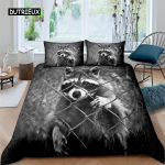 Pesukaru tekikott Armas loomateemaline voodipesukomplekt Nature Owl lohukott Wildlife Style King Size pol&uuml;estrist tekikate 150x200cm 3pcs