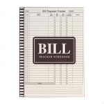 Bill Tracker Notebook Journal, Financial Organizer Book, Easy to Use, Monthly Payment Expense