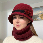 Pidulik j&otilde;ulukootud puuvillane naiste m&uuml;ts - Elastne, kerge, dekoratiivne aksessuaar, k&auml;sitsi pestav, ideaalne v&auml;li&uuml;rituste ja reisimise jaoks