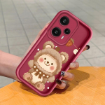 Pehme silikoonist ruudukujulise redeliga printimismustriga telefoni korpus, t&auml;iskaanega kaamera p&otilde;rutuskindel kaitse kummist &uuml;mbris Xiaomi Redmi jaoks Redmi Note 9S pruun