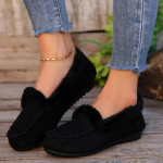 Talvesaapad Talvised Soojad Karusnahast Loaferid Naiste Kingad 2025 Trend Uued L&uuml;hikese Pl&uuml;&uuml;siga Madalad Vabaaja Tossud Kingad Mugavad Jalutusk&auml;iguks Zapatillas Mujer 35 pruun