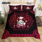 &Auml;mblik ja Loomad Voodipesukomplekt Mikrokiud 3D-tr&uuml;kk Tekikott Queen King Size Moekujundus Tekikott Padjap&uuml;&uuml;ridega 70x133cm 2pcs