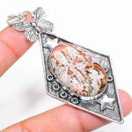 Leopard Skin Handmade 925 Sterling Silver Jewelry Pendant 3.47 m7j69