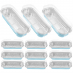 25 tk k&uuml;psetusvormiga koogivormid kaanega Alumiiniumfooliumist anum Mini p&auml;tsileib V&auml;ikesed toidun&otilde;ud