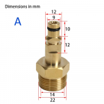 K&otilde;rgsurvepesuri vooliku adapter M22 k&otilde;rgsurvetoru kiir&uuml;hendusmuunduri liitmik Karcheri K-seeria survepesuri jaoks
