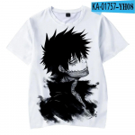 My Hero Academia Dabi 3D Prinditud Mees/Naised Vabaaja moe kaelusega T-s&auml;rgid L&uuml;hikeste varrukatega pullover Suvine &uuml;lisuur Unisex r&otilde;ivad L