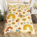 Vikerkaarega tekikott Kawaii troopiliste puuviljadega voodipesukomplekt Ananass Kiivi Sidrun S&otilde;&otilde;rik Apelsin Kirss Maasikas Tekikott 70x133cm 2pcs
