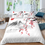 Jaapani stiilis voodipesukomplekt Traditsioonilised kimonomotiivid Tekikate Kuninganna suurus, Tokyo tekikate Geisha Jaapan Aasia tekikate US Twin(172x218cm)