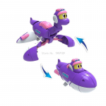 Uusimad ABS Min Deformation Gogo Dino tegevusfiguurid REX Transformation Auto Lennuk Mootorpaat Kraana Dinosaurused lastele