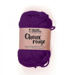 Fil de coton Amigurumi Violet Choux rouge