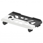 Reguleeritav lukustatavate ratastega mobiilne arvutitorni alus, mis sobib ideaalselt m&auml;ngijatele ja &otilde;pilastele laua protsessorihoidja all