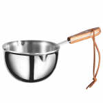 V&otilde;ikohvi piimasoojendaja Mini v&otilde;isulatuspott kahe valamisotsikuga 18/10 kolmekihiline roostevaba teras 120 ml/200 ml 120ml 4oz