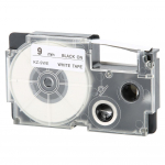 9 mm lindikassett Casio etiketivalmistaja printerile KL-60120170780820 CW L300(Must valgel )