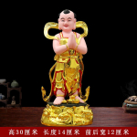30cm skulptuurid kodused ohvriannid kujukestest feng shui kaunistused Kodu kaunistamise tarvikud Kuldne Poiss ja Jade T&uuml;druk Buddha kuju