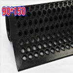 Elegantne &otilde;likindel, libisemiskindel kummimatt k&ouml;&ouml;kidele, vannitubadele ja restoranidele 60x90 cm (Single Piece Price) must