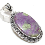 Natural Purpurite Gemstone 925 Sterling Silver Jewelry Pendant 2.60 r1o68