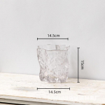 Klaasvaas Gradient H&uuml;dropoonika Terrarium Voldikmustriline Lillevaas Lilleseade Aksessuaarid Kodukaunistus