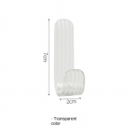 3503 Akr&uuml;&uuml;lliimiga Konks V&otilde;ti Riided Tugev Punch-vaba Tualettruum Vannituba Magamistuba Ukse Tagasein J&auml;ljetu Konks 10PCS puhas