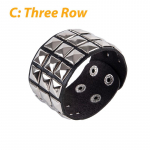 Ainulaadne Rivet Stud laia mansett Punk gooti rokk Unisex k&auml;ev&otilde;ru meeste ehted