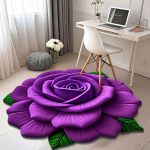 Elutoa kodu 3D p&otilde;randamatt Lillep&otilde;randamatt Palus vaip &Uuml;mmargune ebakorrap&auml;rane vaip Diameter 80cm