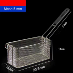 Populaarne roostevabast terasest frit&uuml;&uuml;ri korv S&otilde;el Prantsuse friikartulite raam Ruudukujuline filtriv&otilde;rk Kr&uuml;pteeritud kurn Kurna kurn Kujuline praadimine