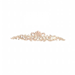 Kapp Puidust nikerdatud aplikatsiooniga kleebisraam Onlay M&ouml;&ouml;blikaunistus Aksessuaarid Kodukapi uks 4#: 40x7.5cm