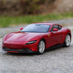 1:24 Ferrari Roma sulamist automudeli valatud m&auml;nguasjaauto metallist simulatsioon sportauto kaunistused heli ja valgusega tagasi t&otilde;mmatav kollektsioon lastele poistele kingitus punane