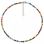 Trendikas V&auml;rviline Riisiteradest Kaelakee Naistele - Boheemlaslik Choker Kett Aksessuaar