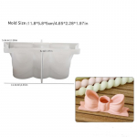 3D Vibu K&uuml;&uuml;nlajala Silikoonvorm DIY &Otilde;htus&ouml;&ouml;gi Kaunistused Kikilips K&uuml;&uuml;nlajala Valmistamine Kips Vaik Valamise Vormid Koduk&auml;sit&ouml;&ouml; Dekoratsioon valge