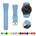 22mm silikoonrihm Samsung Galaxy Watch 3 45mm/huawei kella GT2 46mm/Gear S3 kellarihma k&auml;ev&otilde;ru jaoks Amazfit GTR 47mm jaoks Samsung watch 46mm tumesinine v&auml;rv