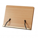 Puidust raamatuhoidik 8 tasandiga reguleeritav lugemishoidik lehek&uuml;ljeklambriga multifunktsionaalne noodilehtede kokaraamatu retsepti s&uuml;learvuti tahvelarvuti hoidik S