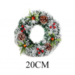 20/30/40 cm j&otilde;ulup&auml;rg kunstviljade ja m&auml;nniokstega, j&otilde;ulukaunistus, suur j&otilde;ulup&auml;rg ukse- ja seina kaunistamiseks 20cm