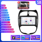 Ossuret Intelligent 7862 Android Auto raadiom&auml;ngija Peugeot 206 206CC 206SW 2000 -2008 jaoks Auto stereo Multimeedia Heli Traadita Carplay 7-tolline pea&uuml;ksus B S8 8Core 8G 128G AI