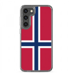 Coque T&eacute;l&eacute;phone &ndash; Samsung &ndash; Galaxy S23 Ultra &ndash; Drapeau de la Norv&egrave;ge &ndash; Souple &ndash; mitmev&auml;rviline