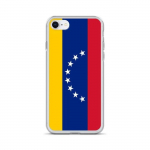 Coque iPhone &ndash; mitmev&auml;rviline &ndash; Drapeau Venezuela &ndash; Souple &ndash; &uuml;hilduv iPhone SE 2020 &ndash; vertikaalne