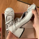 Tursked kontsad Lolita Pumps Kingad Kuumad kaubam&auml;rgid Kevad Suvi Prantsuse stiilis Elegance Naiste Pumps Paelad Balleti stiilis &Uuml;ksikud kingad 37 h&otilde;be