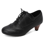 Briti stiilis &uuml;mar ninaga paeladega naiste kingad 5 cm keskmise kontsaga kevad-s&uuml;gis naiste vabaajajalatsid Suurus 43 Zapatos De Mujer WSH5269 38 black